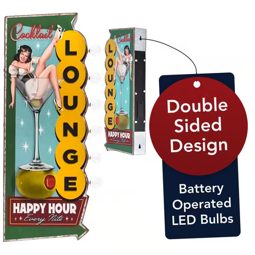 Vintage metal led marquee sign - marquee,