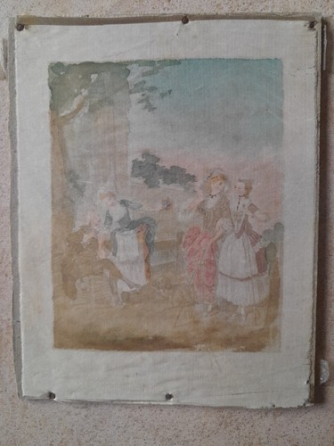 Peinture ancienne école - peinture,