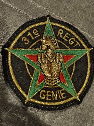 Ecusson patch 31e régiment - ecusson, du