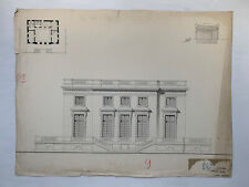 Dessin d'architecture École d'Architecture Nantes Jean Zannier 1950 G6867