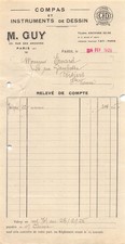 Facture  1925  COMPAS &