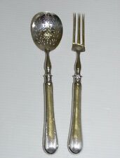 -CUILLERE + FOURCHETTE HORS D'OEUVRE MIGNARDISE ARGENT Poinçon MINERVE SILVER