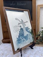 Ancien Miroir Publicitaire Automobile Vintage – Affiche de Maurice Neumont