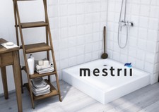 Bac de Douche Receveur Carré Quart Baignoire en Acrylique Avec Pied Bau-Höhe