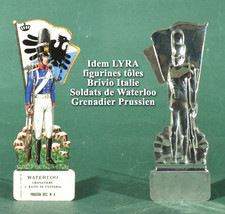 Idem LYRA, figurines tôles Brivio Italie, Soldats de Waterloo Grenadier Prussien