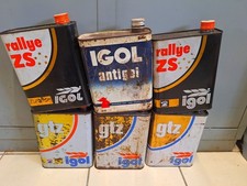 VINTAGE 6 BIDONS D'HUILE METAL