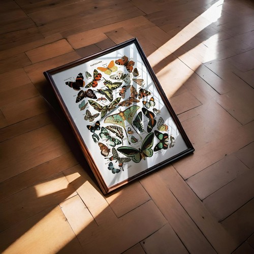 Poster entomologie vintage - poster,