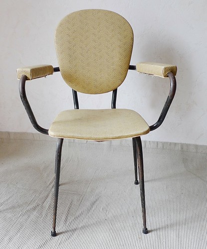 Ancien fauteuil metal - fauteuil, en