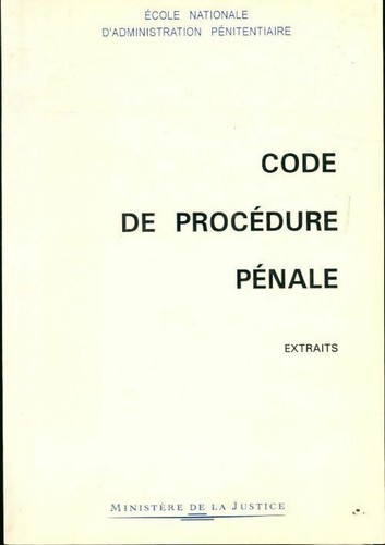 Code procédure pénale - code, de