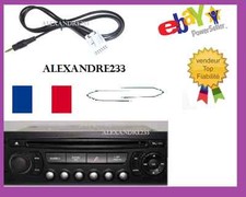 CABLE MP3 PEUGEOT CITROEN AUTORADIO RD4 + 2 CLÉS EXTRACTEUR