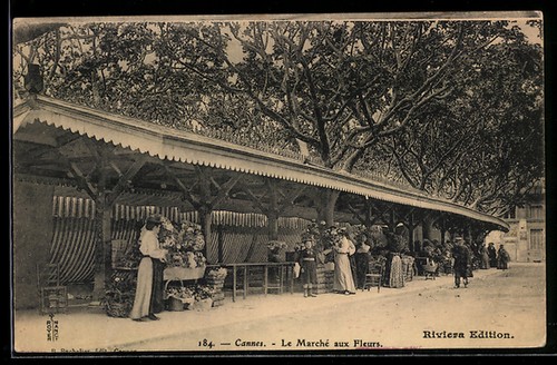 Cpa cannes marché aux - cannes,,