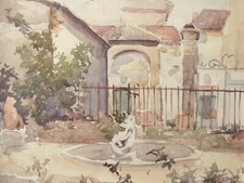 aquarelle L'isle sur la Sorgue