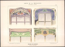 1900 Lithographie Art nouveau