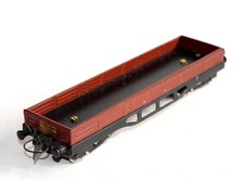 HORNBY 0 1/48 LONG WAGON TOMBEREAU PLAT A RIDELLE BASSE TRANSPORT BOIS CONTENAIR