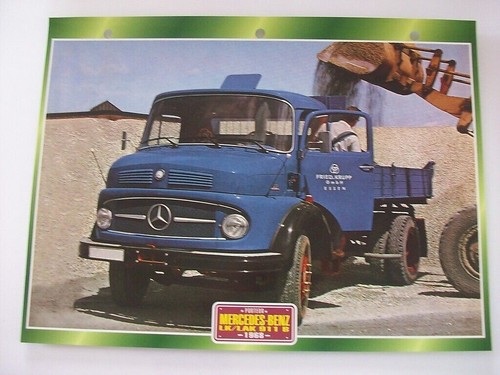 Carte fiche camion - fiche,