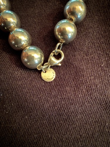 Gold tone metal round beaded - metal,