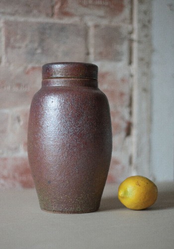 Grand pot couvercle grès - grand,