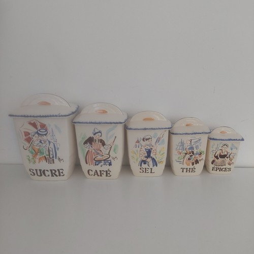 Serie pots epices faience - serie,