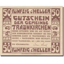 [#281546] Billet, Autriche, Traunkirchen, 50 Heller, voilier, 1920, SPL, Mehl:FS