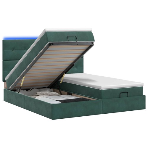 Lit coffre avec matelas - , led