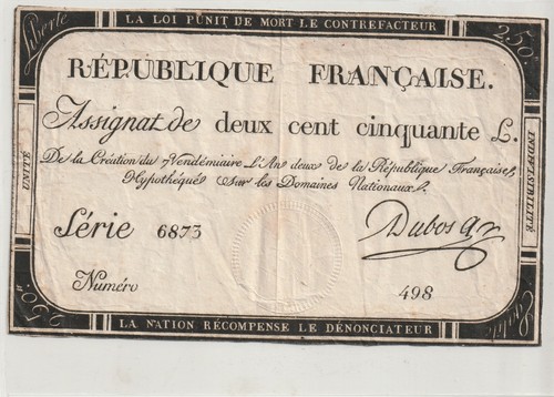 Pub assignat deux cent - assignat,