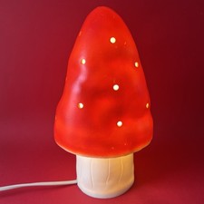 Petite lampe champignon vintage Heico Made in Germany plastique 27 cm