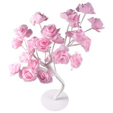  Lampe de nuit à fleurs de rose LED lampe de nuit arbre simulé pour le décor de