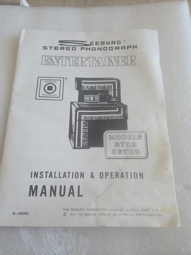 Seeburg stereo phonograph - stereo,