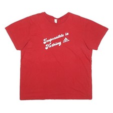 ADIDAS T-Shirt Graphique Rouge