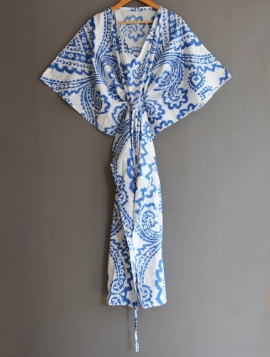Robe maxi nuit imprimée - nuit,