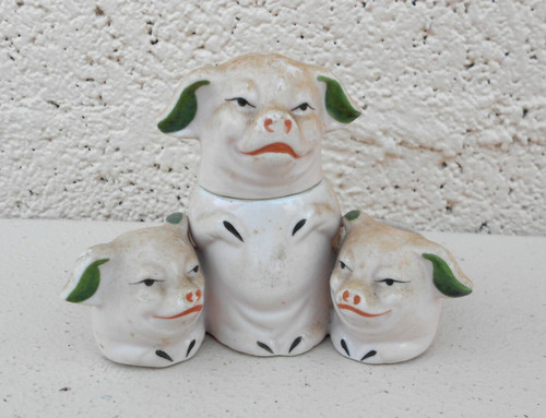 Ancien moutardier sel - ancien, et