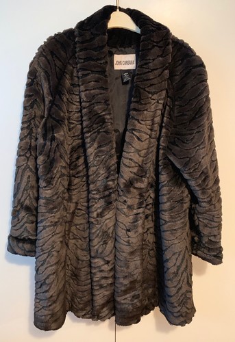 Manteau fausse fourrure - manteau,