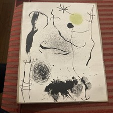 JOAN MIRO  LITHOGRAPHIE ORIGINALE XX SIECLE  1964