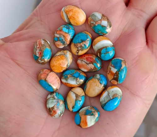 Lot gros cabochon ovale - en,