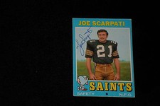 JOE SCARPATI 1971 TOPPS SIGNED