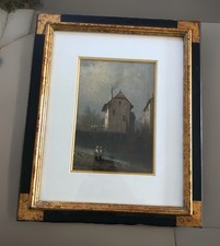 Huile sur panneau, Paysage