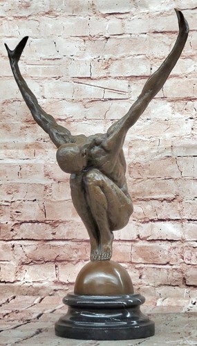 Sculpture bronze nageur - sculpture,