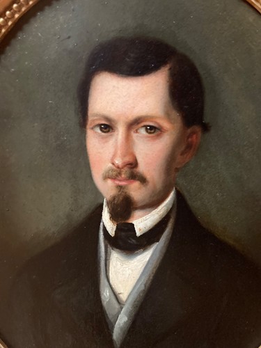 Portrait homme ancien xix eme - portrait,