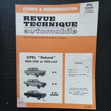 Revue Technique Opel Rekord P II p2 A B C Sprint 1.5 1.7 1.9 rta