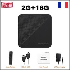 Smart TV Box Android 14 8K – Quad Core HDR10+ WiFi 6 BT5, 16 Go Multimédia