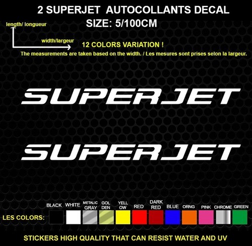 Superjet logo autocollant - 2,