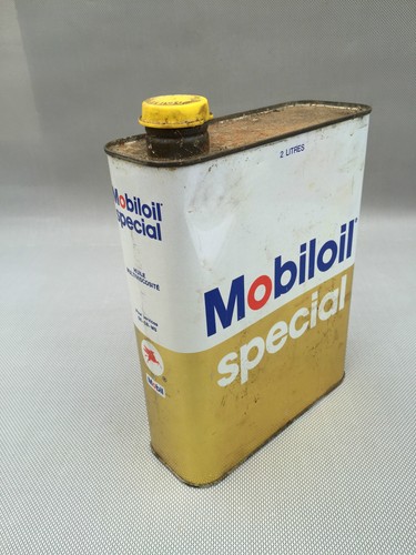 Ancien bidon huile mobiloil - ancien,