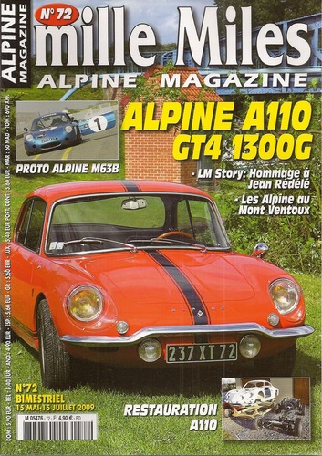 Mille miles alpine a110 - miles,