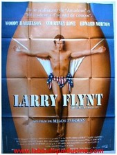 LARRY FLYNT Affiche Cinéma / Movie Poster MILOS FORMAN / WOODY HARRELSON