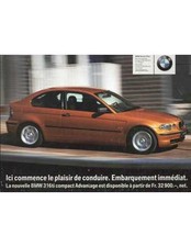 ▄▀▄ Plaquette BMW 316ti Compact Advantage ▄▀▄