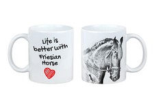 Cheval frison I le mug avec un cheval la vie est meilleure Art-Dog
