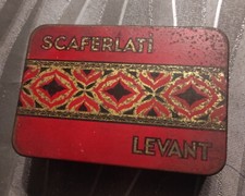 Boite tole Lithographiée SCAFERLATI LEVANT Cigarette Tabac Tobacco Tabak  1930