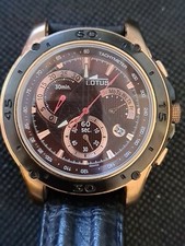 Montre bracelet Lotus Tachymeter Chronographe Quartz Acier rose 45mm Ref F176