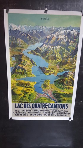 Affiche suisse lac des - lac,