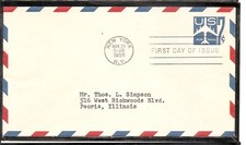 US SC # UC33 Silhouette of Jet